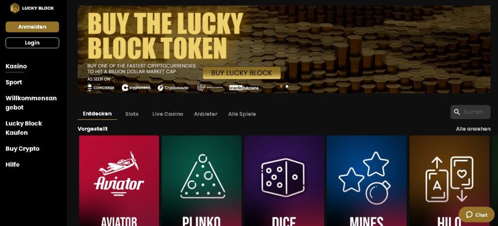 LuckyBlock Casinos ohne 5 Sekunden Regel