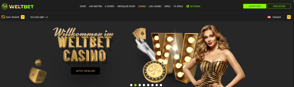 Weltbet Neues Online Casino ohne Limit